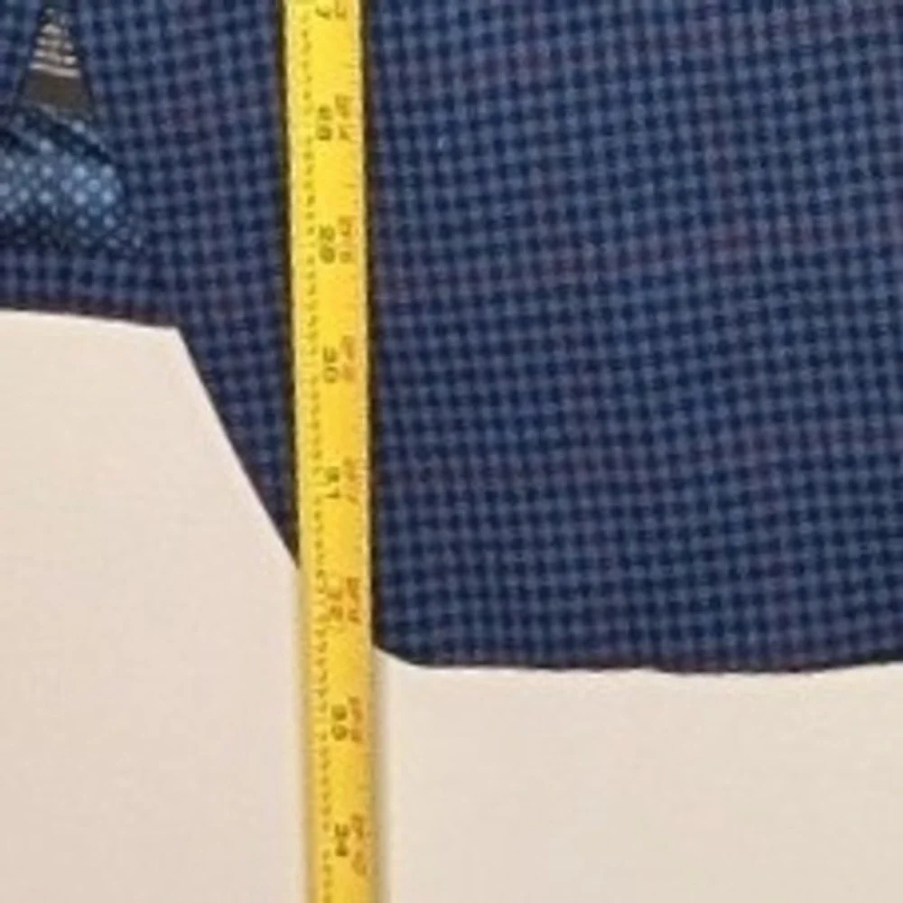 Shaquille O'Neal Blazer Mens 56S Blue Plaid XLG Big & Tall Stretch‎ Two-Button